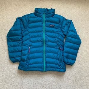 Patagonia down sweater jacket coat M 10 blue